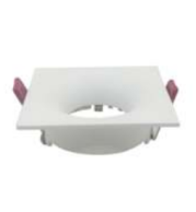 TL-FRAME 1 SQUARE Square LED Downlight Frame 85x35mm, Compatible with 75mm Cutout, Stylish Indoor Recessed Lighting Frame with High-Quality Material for Long-Lasting Illumination